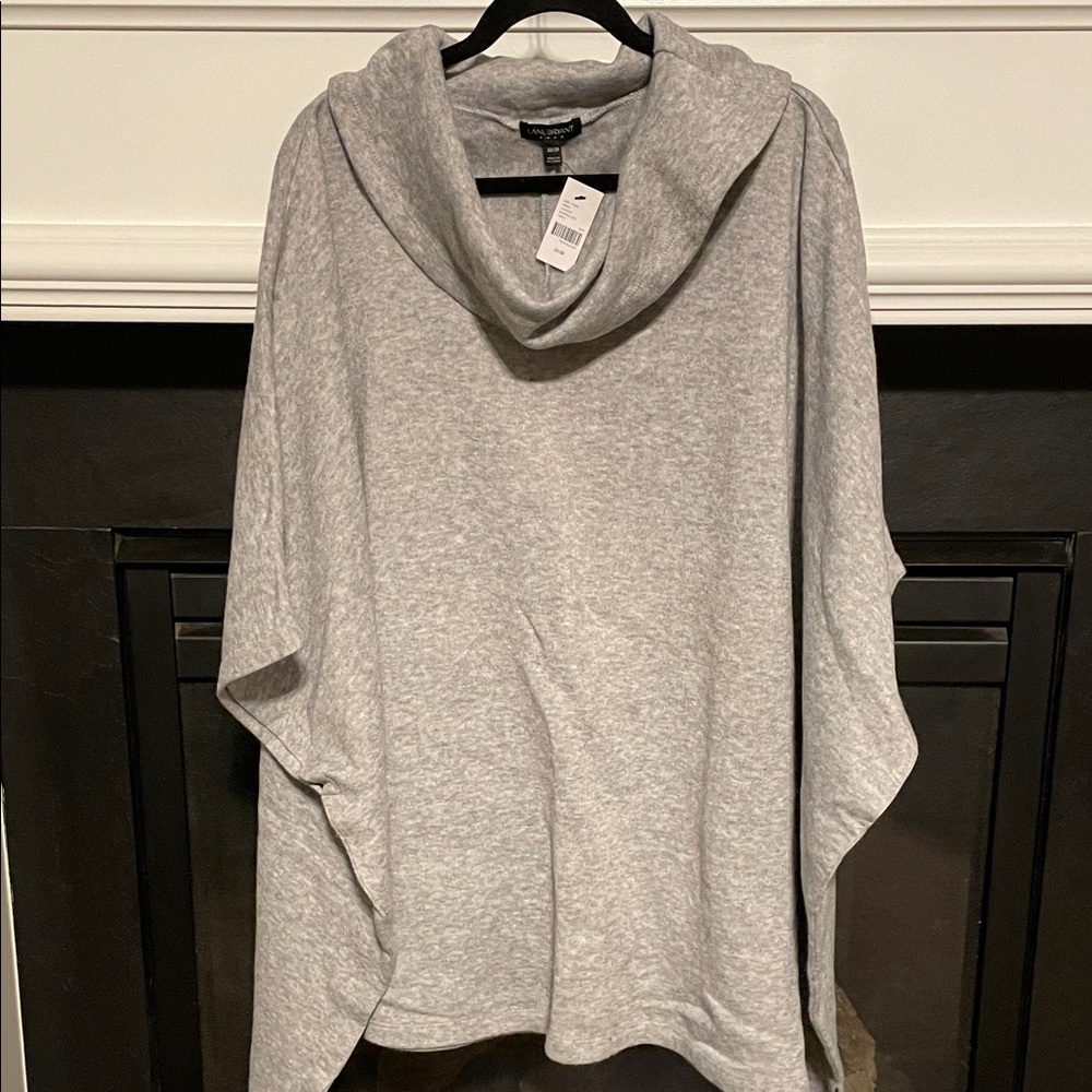 Lane Bryant Light Gray Cowl Neck poncho